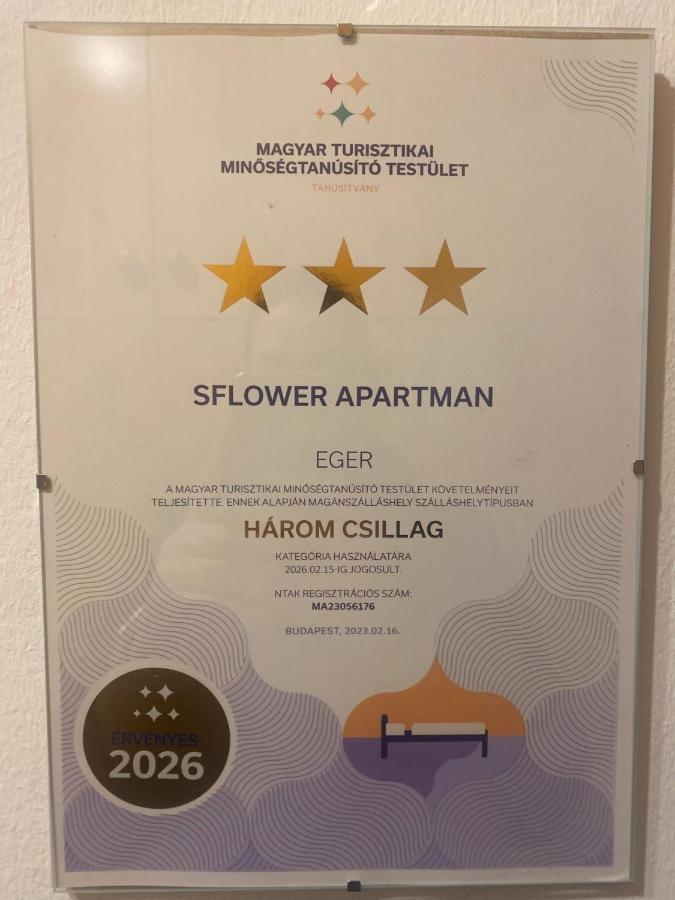 Sflower Apartman Eger Eksteriør bilde